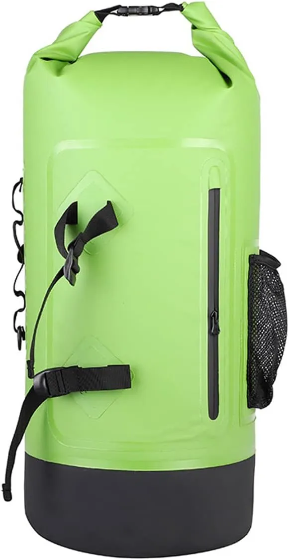 Floating Waterproof Dry Bag 35L, Roll Top Sack Keeps Gear Dry for Kayaking, Rafting, Boating, Swimming, Camping, Hiking, Beach, Fishing (Green)
