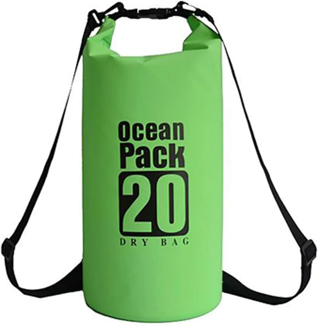 Floating Waterproof Dry Bag 5L/10L/15L/20L for women-Lightweight&Durable Dry Sack Backpack for Kayaking, Swimming, Camping, Hiking-Soft&Abrasion-Resistant with Roll-Top Closure (GREEN, 20L)