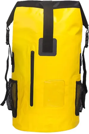 Floating Waterproof Dry Bag, Compact Backpack with Exterior Zippered Pocket, Roll Top Sack, for Kayaking, Gym, Hiking, Swimming