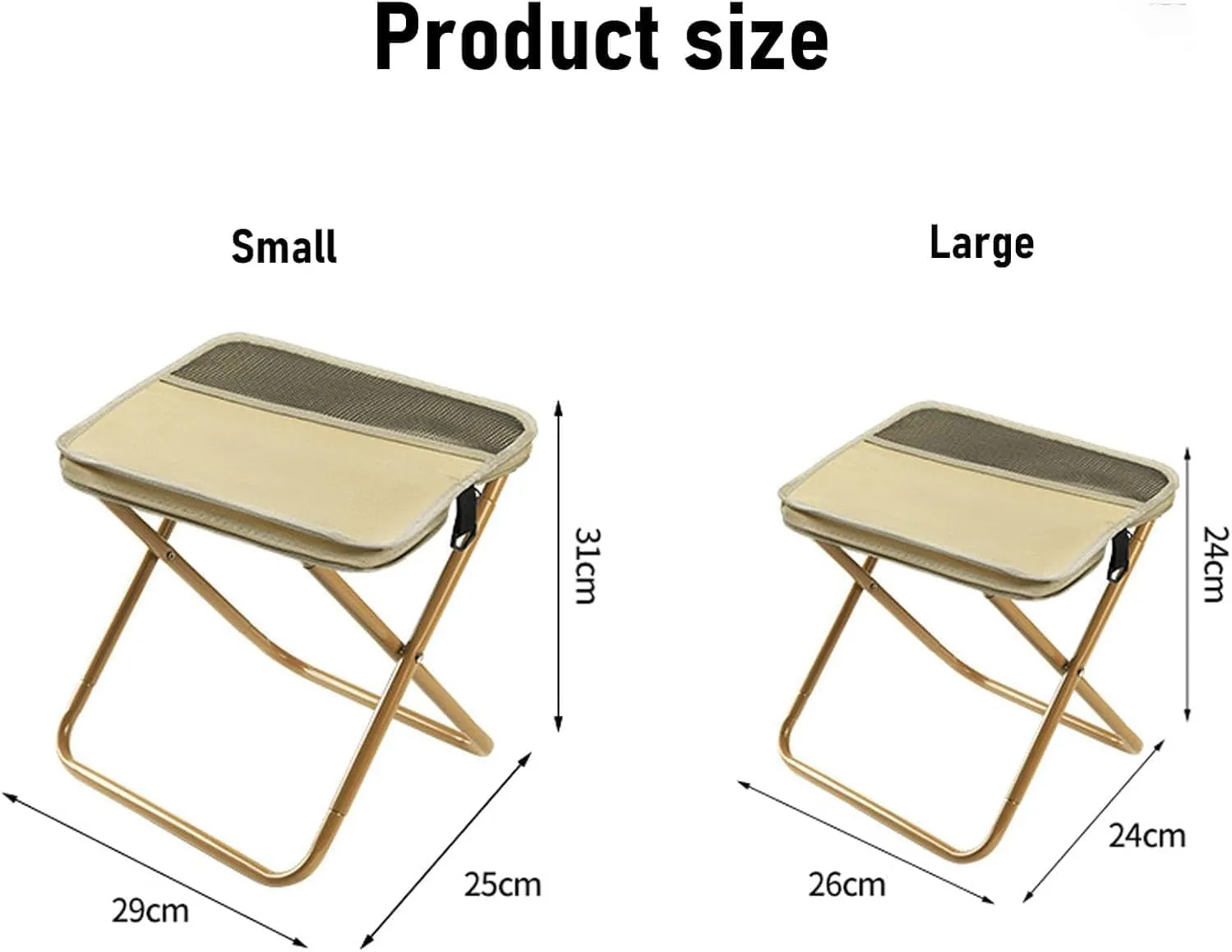Foldable Backpack Stool,Portable Ultra Lightweight Camping Stool with Adjustable Shoulder Strap,Backpack Stool,Suitable for Camping,Fishing,Hiking or Outdoor Barbecue