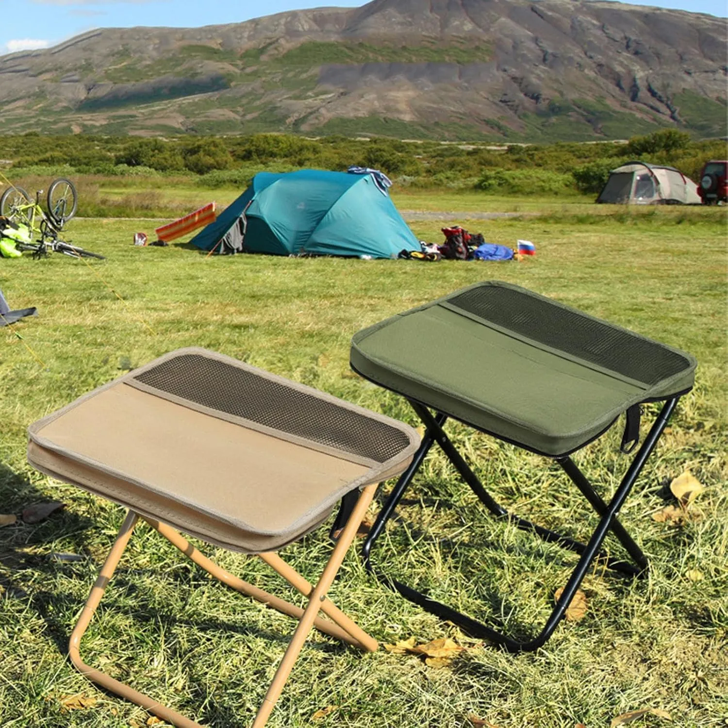 Foldable Backpack Stool,Portable Ultra Lightweight Camping Stool with Adjustable Shoulder Strap,Backpack Stool,Suitable for Camping,Fishing,Hiking or Outdoor Barbecue