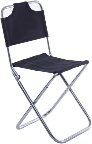 Foldable Chair Collapsible Camping Stool Aluminum Lightweight Portable Outdoor for Fishing Travel Hiking