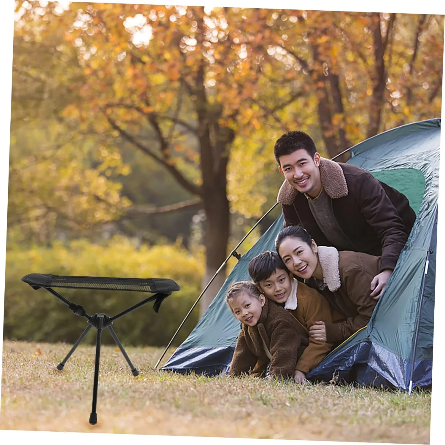 Foldable Fishing Chair Portable Outdoor Stool for Camping Picnics Fishing Compact Design for Easy Carrying Lightweight and Durable for Outdoor Activities