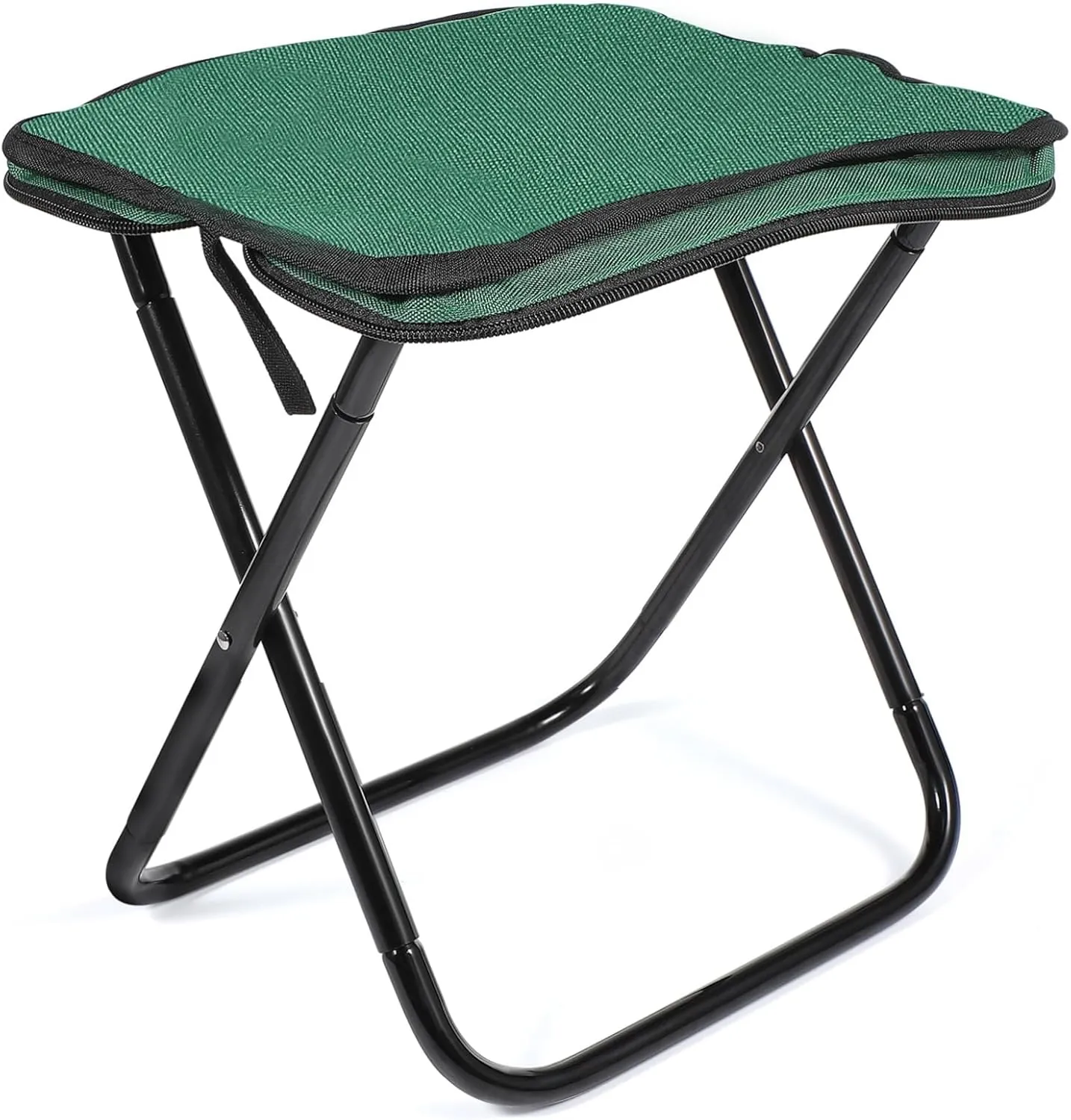 Foldable Outdoor Stool Camping Stool Sturdy Aluminum Alloy Frame Compact for Travel Hiking and Home Use