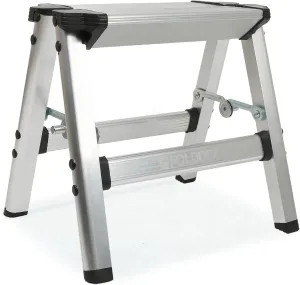 Foldable Step Stool | Metal Folding Step Stool, 330 lbs | Ultralight Aluminum, Anti-Slip & Secure Lock Design, Small Stool for Adults, Kids, Seniors | Home, Kitchen, Outdoor | Heavy Duty