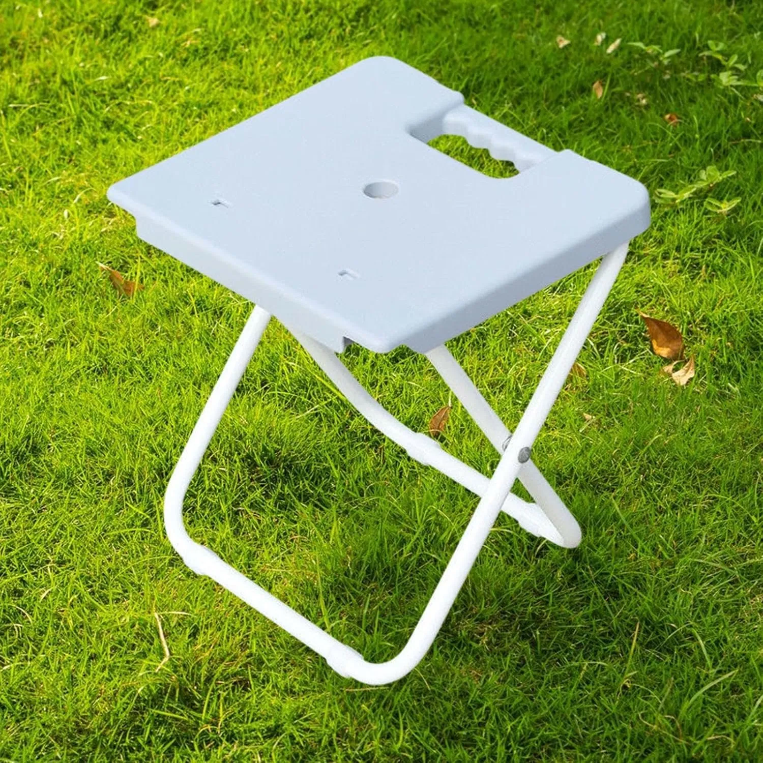 Foldable Stool Fishing Chair Multifunctional Easy to Carry Outdoor Portable Seat Train Seating Stool for Balcony Traveling
