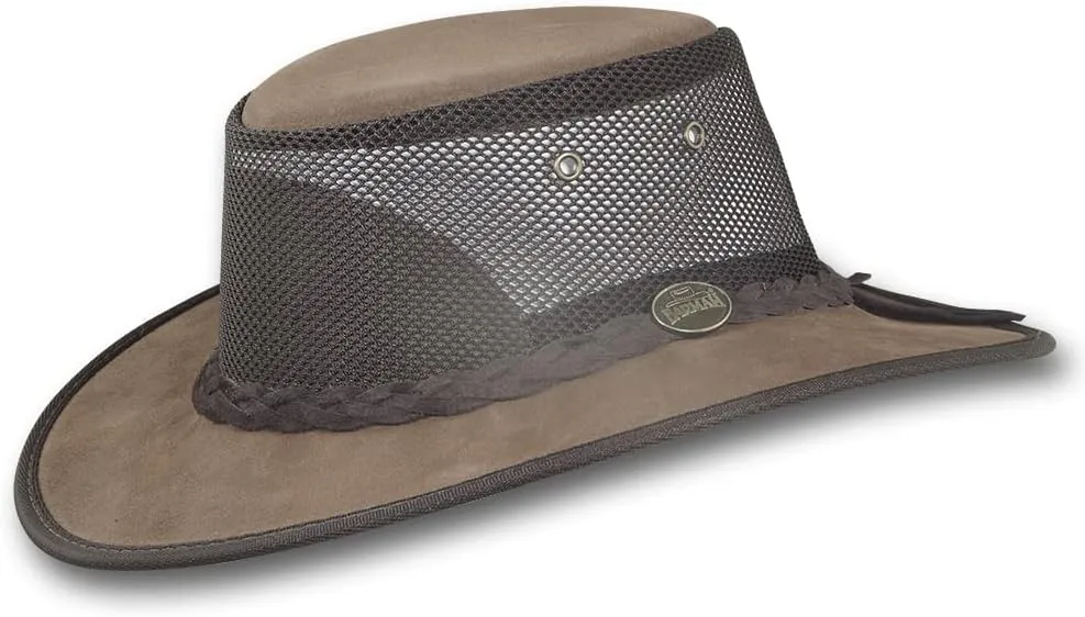 Foldaway Cattle Suede Cooler Leather Hat - Item 1064