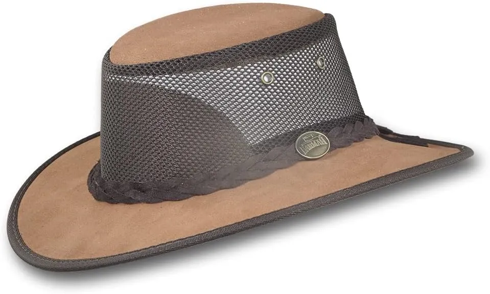 Foldaway Cattle Suede Cooler Leather Hat - Item 1064