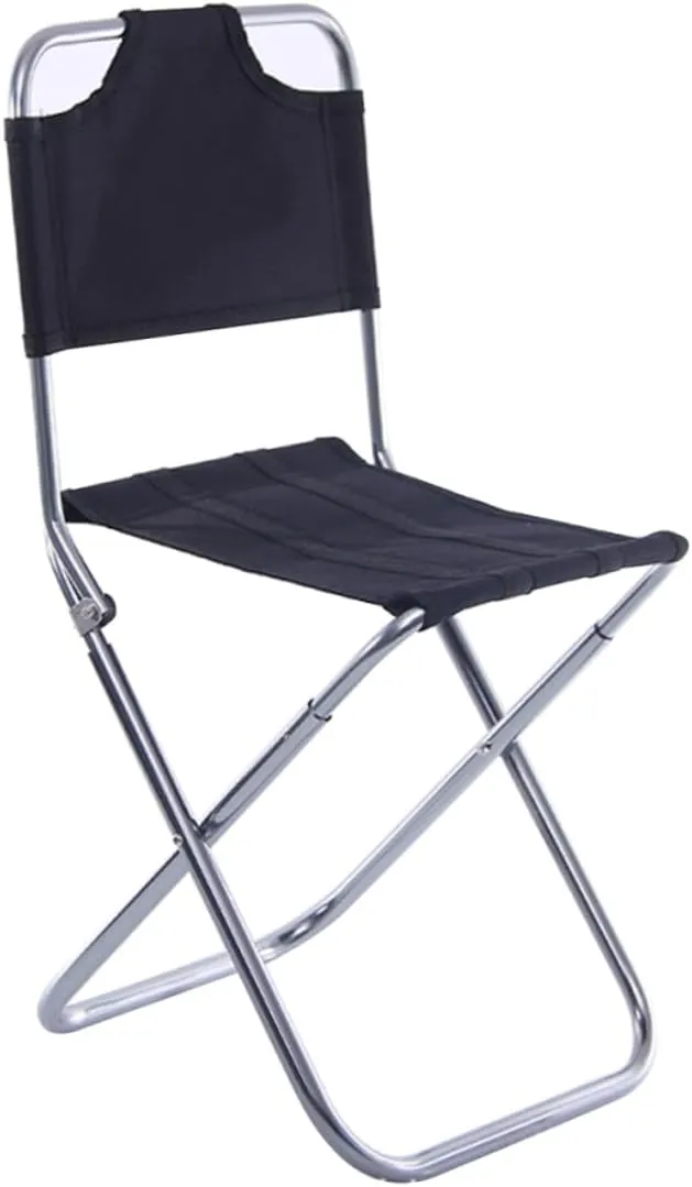 Folding Camp Chairs Aluminum Alloy Collapsible Stool Ideal for Hiking Fishing and Travel