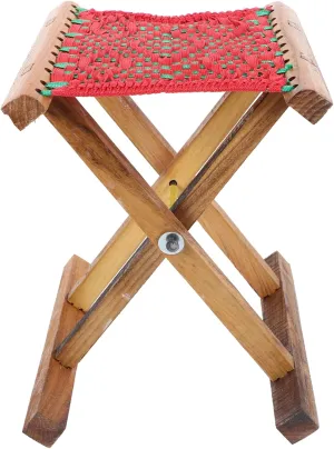 Folding Camping Stool Portable Bench for Adults Garden Stool Lightweight Sturdy Easy to Fold