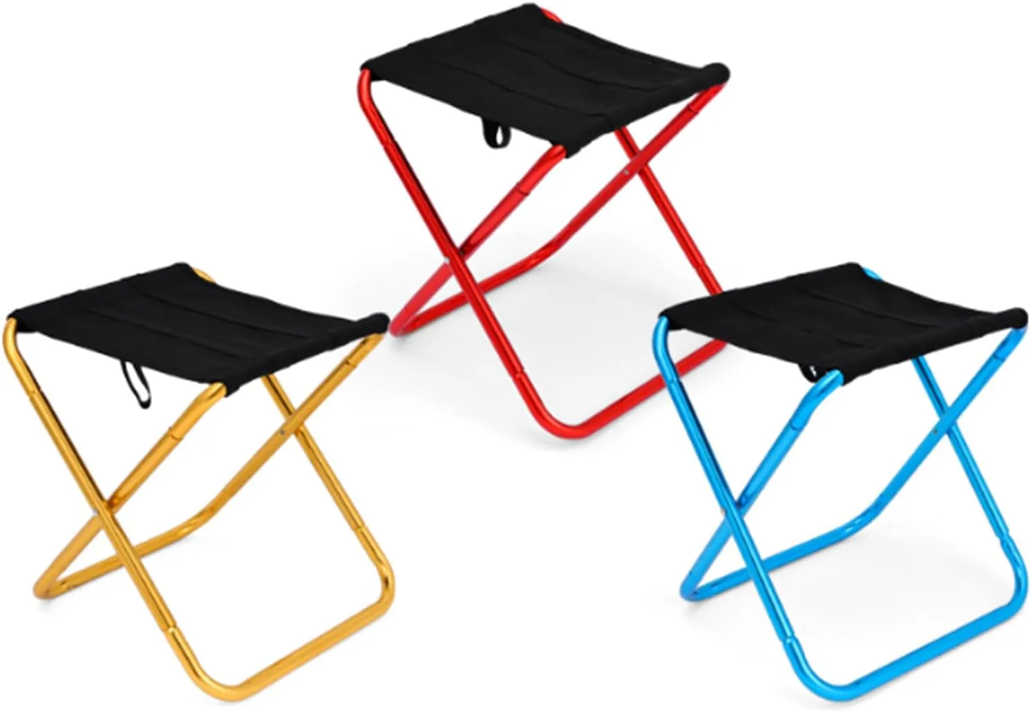 Folding Camping Stool Portable Seats Little Fishing Chair Foldable Camp Stool for Camping Fishing Hikings Gardenings