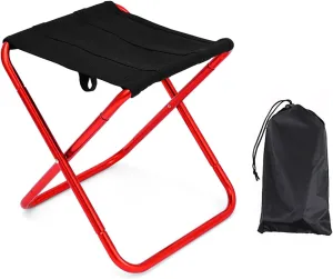 Folding Camping Stool Portable Seats Little Fishing Chair Foldable Camp Stool for Camping Fishing Hikings Gardenings