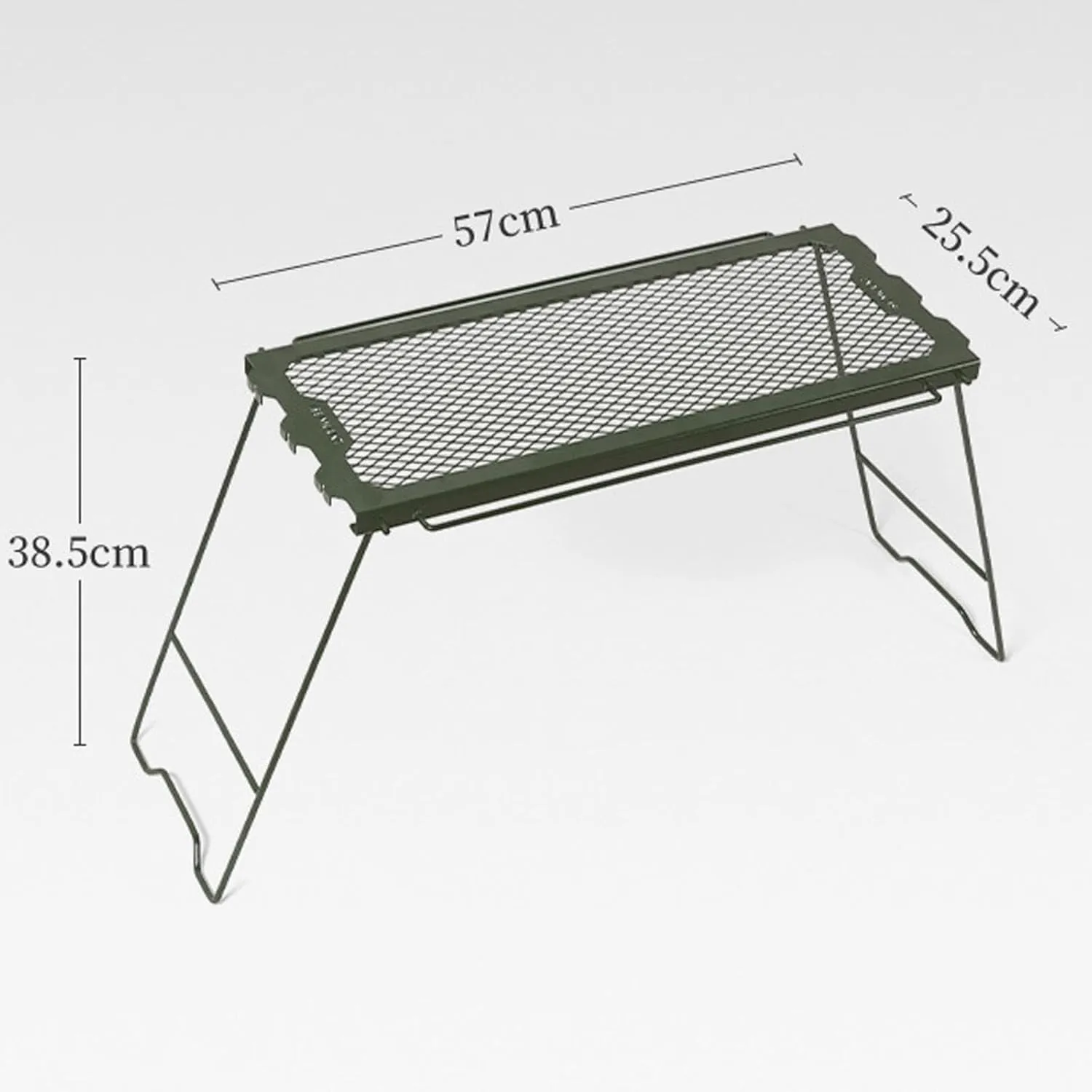 Folding Camping Table Folding Campfire Grill with Mesh Desktop Desk Camping Cooking Grate Overfire for Beach Garden Patio BBQ Outdoor camping table Foldable camping table Wilderness camping t