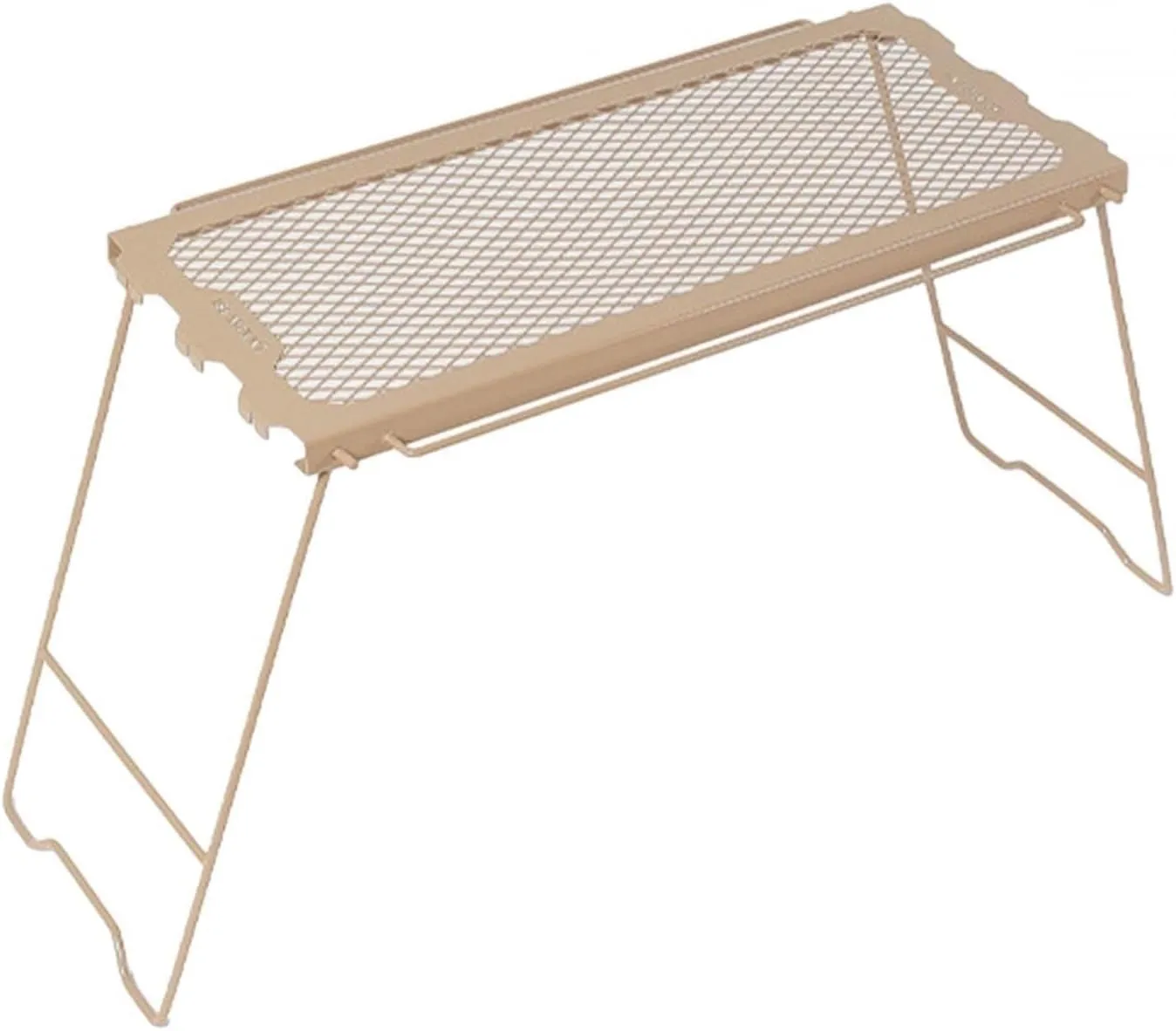 Folding Camping Table Folding Campfire Grill with Mesh Desktop Desk Camping Cooking Grate Overfire for Beach Garden Patio BBQ Outdoor camping table Foldable camping table Wilderness camping t