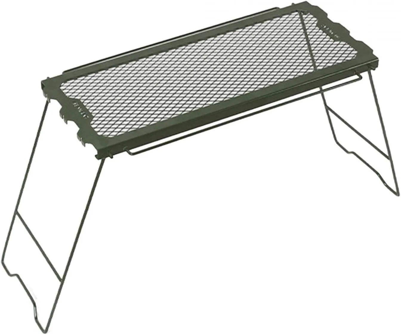 Folding Camping Table Folding Campfire Grill with Mesh Desktop Desk Camping Cooking Grate Overfire for Beach Garden Patio BBQ Outdoor camping table Foldable camping table Wilderness camping t