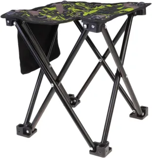 Folding Fishing Chair Portable Camping Seat Stainless Steel BBQ Stool Lightweight for Travel