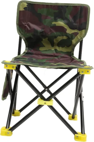 Folding Fishing Chair Portable Outdoor Stool Oxford Compact Design for Fishing Camping and Beach Activities Seat Backrest