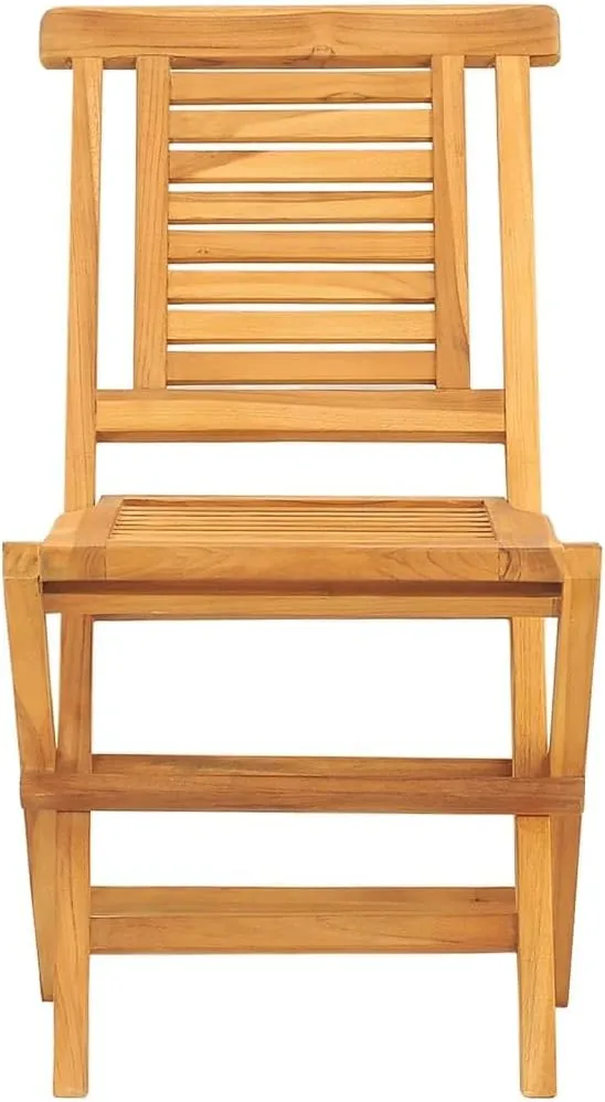 Folding Patio Chairs 2 pcs Solid Teak Wood Outdoor Chairs Foldable Garden Chairs 18.5"x24.8"x35.4" Comfortable Patio Furniture for Outdoor Relaxation, Lounge, Beach, Camping