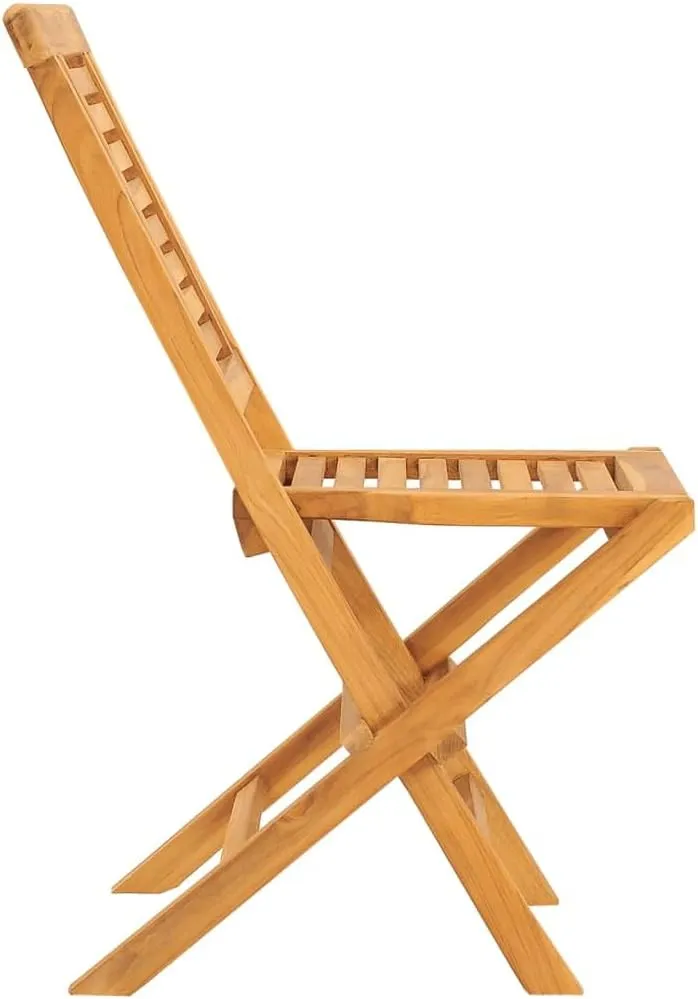 Folding Patio Chairs 2 pcs Solid Teak Wood Outdoor Chairs Foldable Garden Chairs 18.5"x24.8"x35.4" Comfortable Patio Furniture for Outdoor Relaxation, Lounge, Beach, Camping