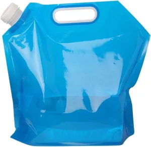 Folding Portable Bucket 5/10L Camping Bag Portable Folding Bucket Large Container Outdoor Travel Collapsible Pouch (Color : Normal 5L Blue)