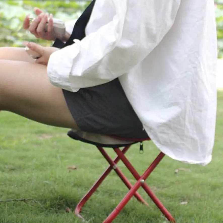 Folding Small Stool, Multi-Use Pencil Case Stool, Fishing Camping Mini Stool