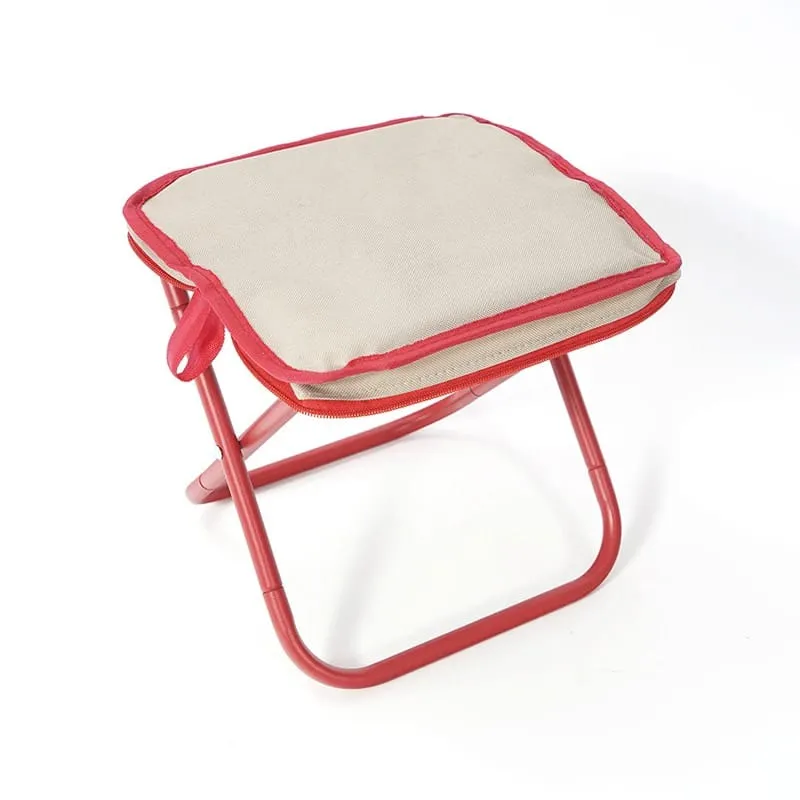 Folding Small Stool, Multi-Use Pencil Case Stool, Fishing Camping Mini Stool