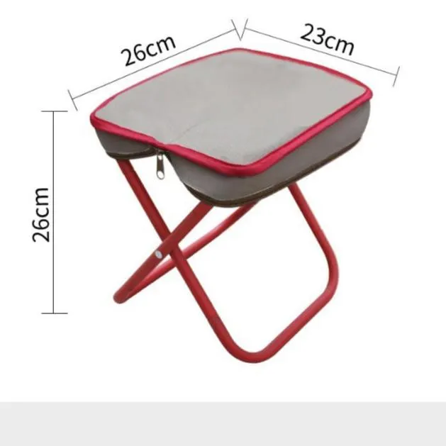 Folding Small Stool, Multi-Use Pencil Case Stool, Fishing Camping Mini Stool