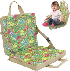 Folding Stadium Seat - Comfortable And Portable Seats, Back Supports Stadiums And Outdoor Events | Padded Cushions Adjustable Straps Lightweight Design, Perfect For Bleachers Sports Games And Concerts