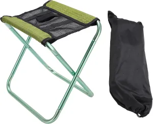 Folding Stool, Heavy Duty Folding Camping Stool, Lightweight Breathable Portable Stool, Folding Camping Chair Travel Chair, for Walking Hiking Fishing