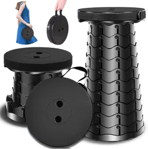 Folding Stools for Adults - Portable, Telescopic, Collapsible, Foldable Camping Stool for Outdoor & Indoor Use
