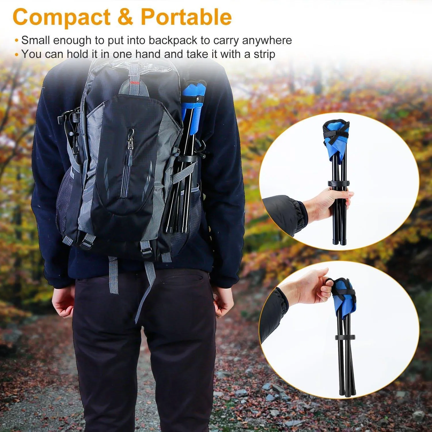 Folding Tripod Stool Outdoor Foldable Travel Chair