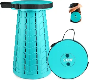 FoldingStool Colorful Stool Body Portable Collapsible Stool Seat Max Load Capacity 397lbs, Telescopic Folding Stools Retractable Stools for Adult Camping Hiking Travel Outdoor BBQ