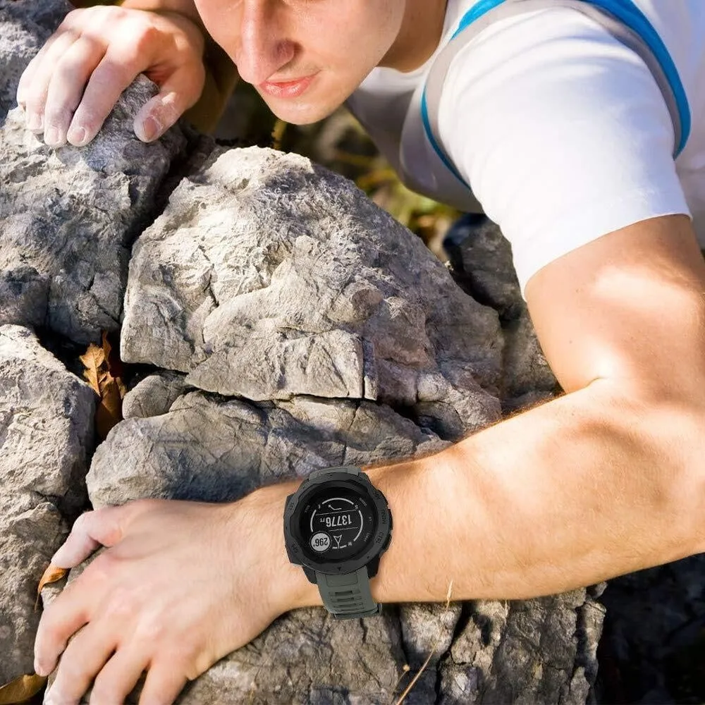 For Instinct Watch Bands,Soft Silicone Straps for Instinct Replacement Bands Compatible with Instinct Solar/Esports/Tactical