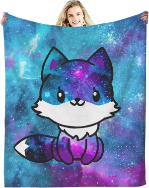 Fox Blanket Ultra Soft Flannel Fox Throw Blanket Foxs Gifts for Women Girls Boys Kids Adults 50" X40"