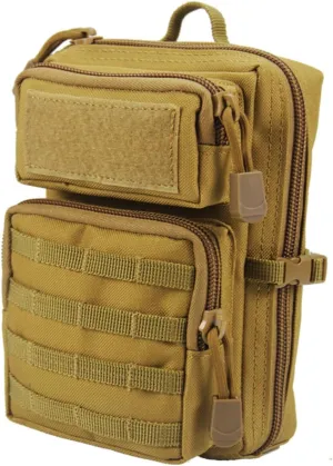 FRCOLOR First Aid Pouch Compact Medical Bag for Outdoor Use Reusable Nursing Bag with Shoulder Strap Ideal for Camping Hiking and Emergency Situations