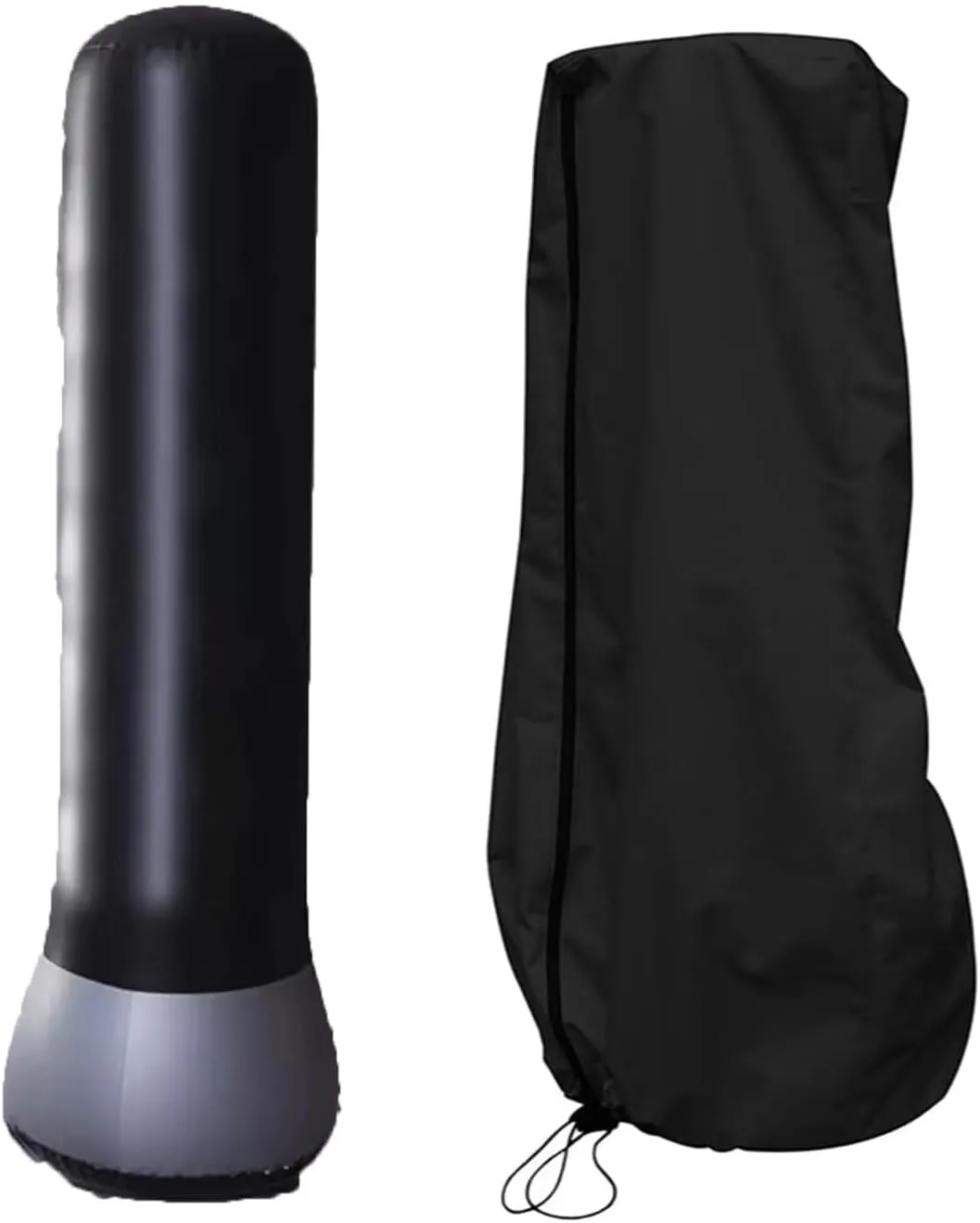 Freestanding Punching Bag Cover, Heavy Duty Pedestal Stand Boxing Bag Cover, Waterproof Stand Boxing Bag Covers with Side Zipper and Windproof Telescopic Rope