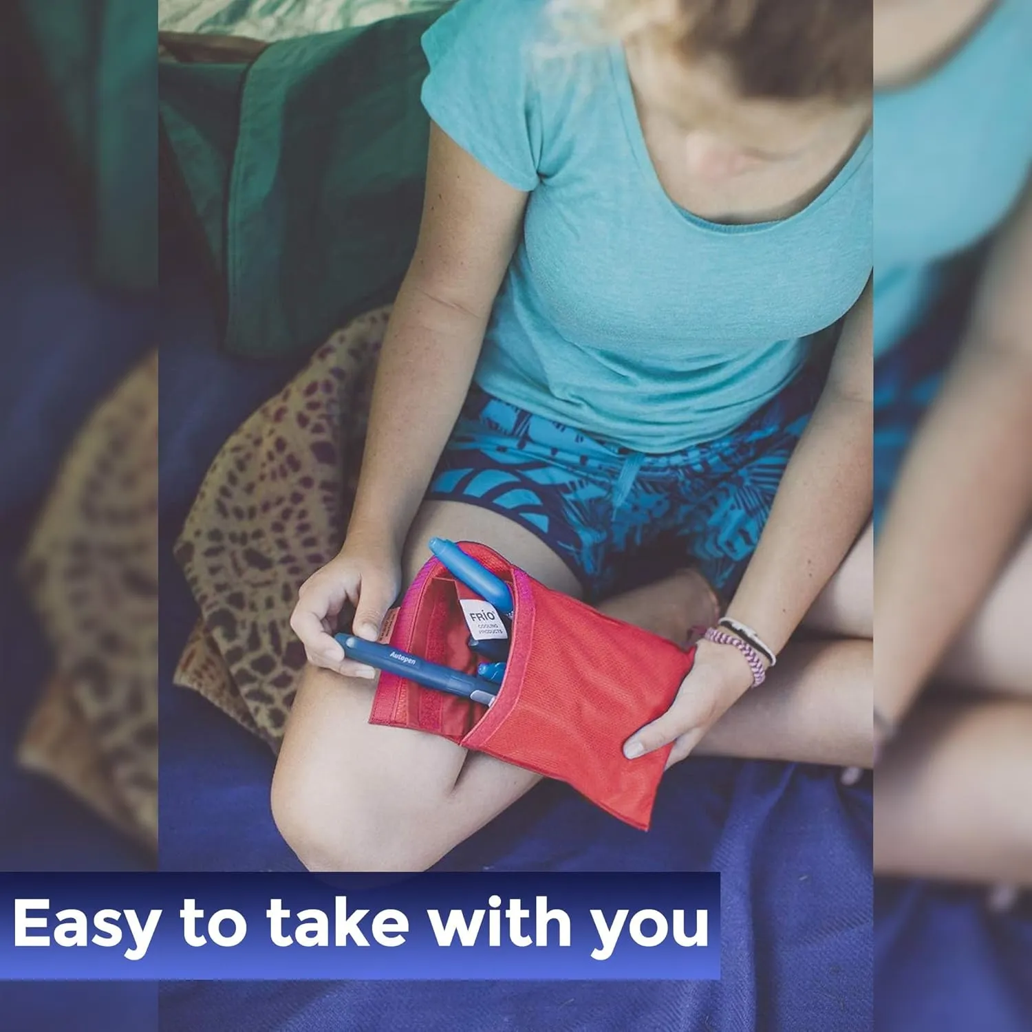 Frio Large Cooling Wallet - Insulin Cooler for 45  Hours of Stress Free On The Go Cooler Bag - No Ice, No Stress