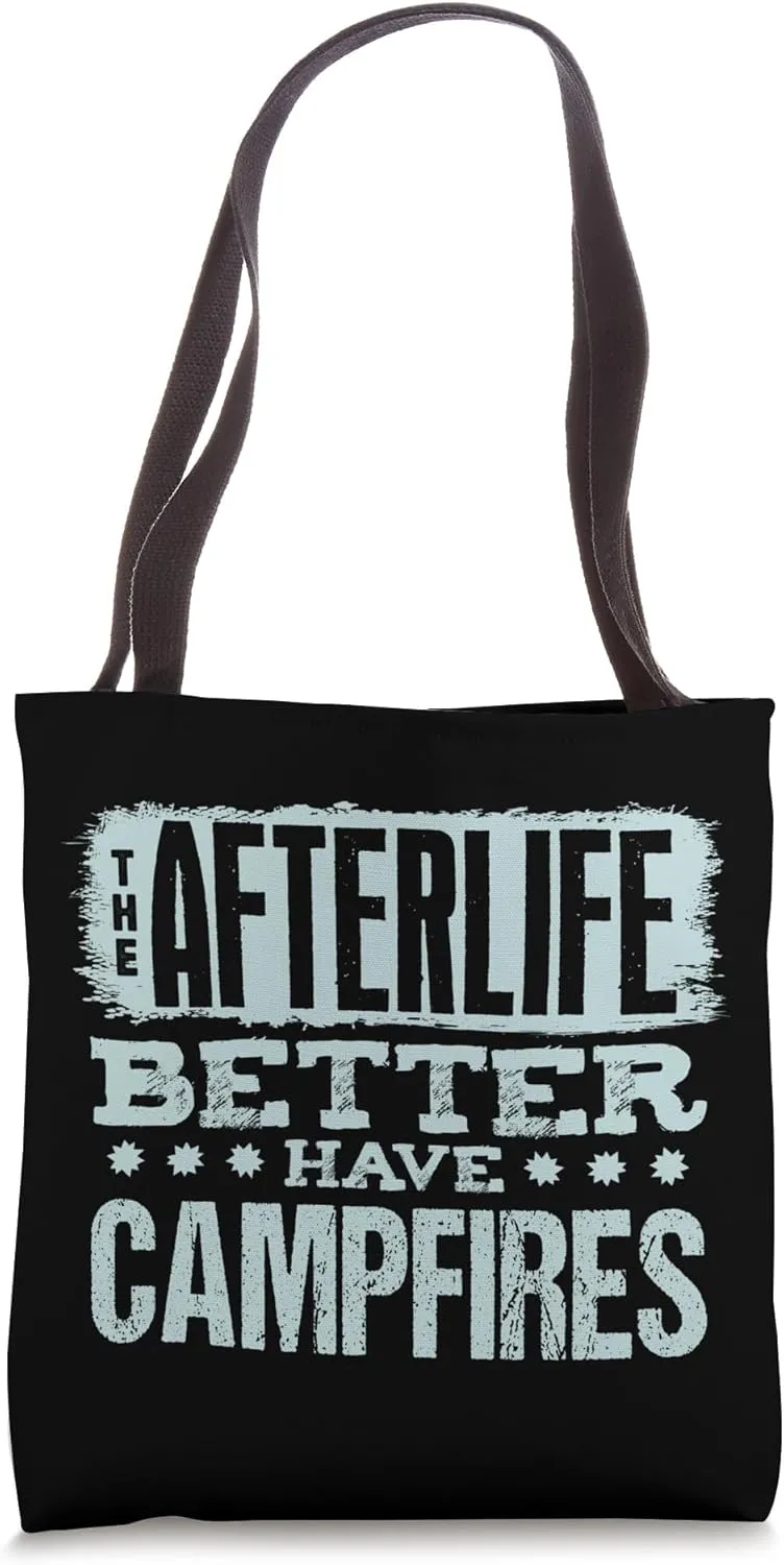 Funny Camping Dad – Sarcastic Campfire Quote Tote Bag