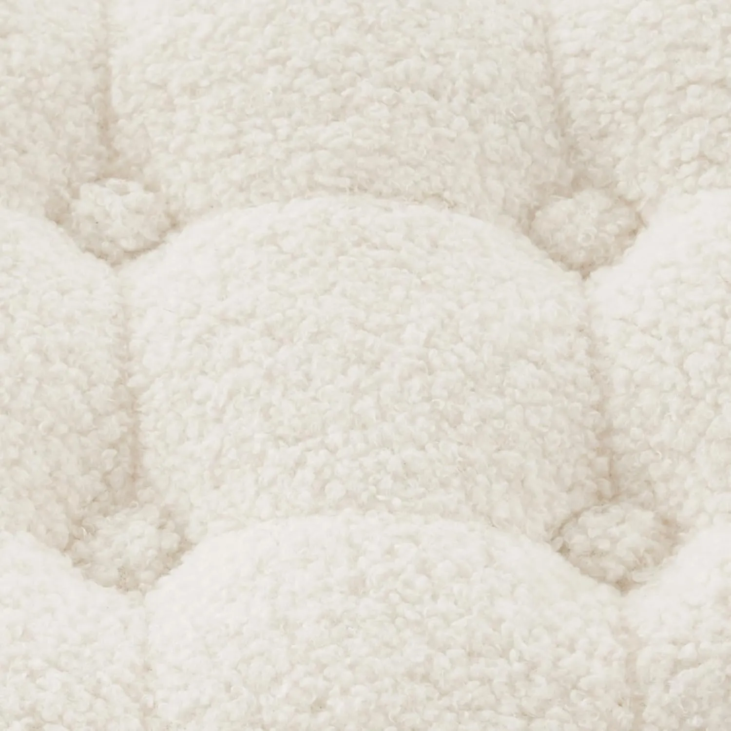 Furnimart Modern Round Faux Fur Vanity Ottoman Stool, Contemporary Makeup Accent Stool for Bedroom Living Room Entryway(Faux Fur-White)