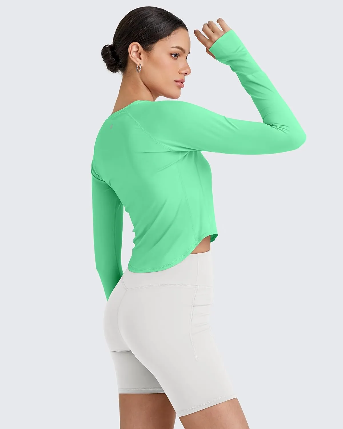 G4Free UPF 50  Rash Guard for Women Long Sleeve Workout Tops Lightweight Sun Shirts UV Protection Athletic Hiking