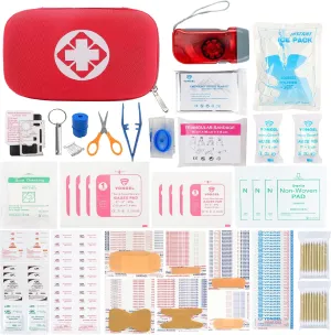 Galaxy 279 Pcs First Aid Kits for Survival Emergency Trauma Travel Car Truck R.V Military Tactical Medical Hunting Camping Hiking Fishing Office Home IFAK EMT EVA Hard Case