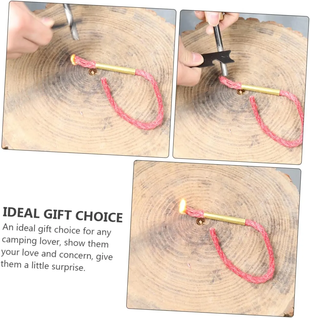 GALPADA Camping Fire Rope Fire Starter Fire Rope Stick Starters Fire Starter Sticks Flint Fire Starter Flint Rod