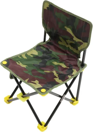 GALPADA Folding Fishing Stool Portable Outdoor Chair Compact Design for Camping and Fishing Rugged Construction Easy to Carry Stylish Color Scheme Seat Backrest