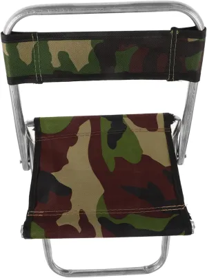GALPADA Portable Folding Chair Large Camping Seat for Outdoor Fishing Durable and Lightweight Design Easy to Carry Camouflage Color for Travel and Adventure