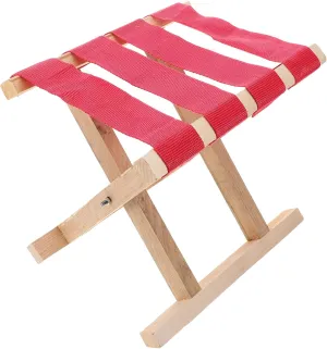 GANAZONO Carp Fishing Chair Portable Outdoor Folding Bench Compact Camping Stool Wooden Seat Bench Versatile Angler Stool for Outdoor Use