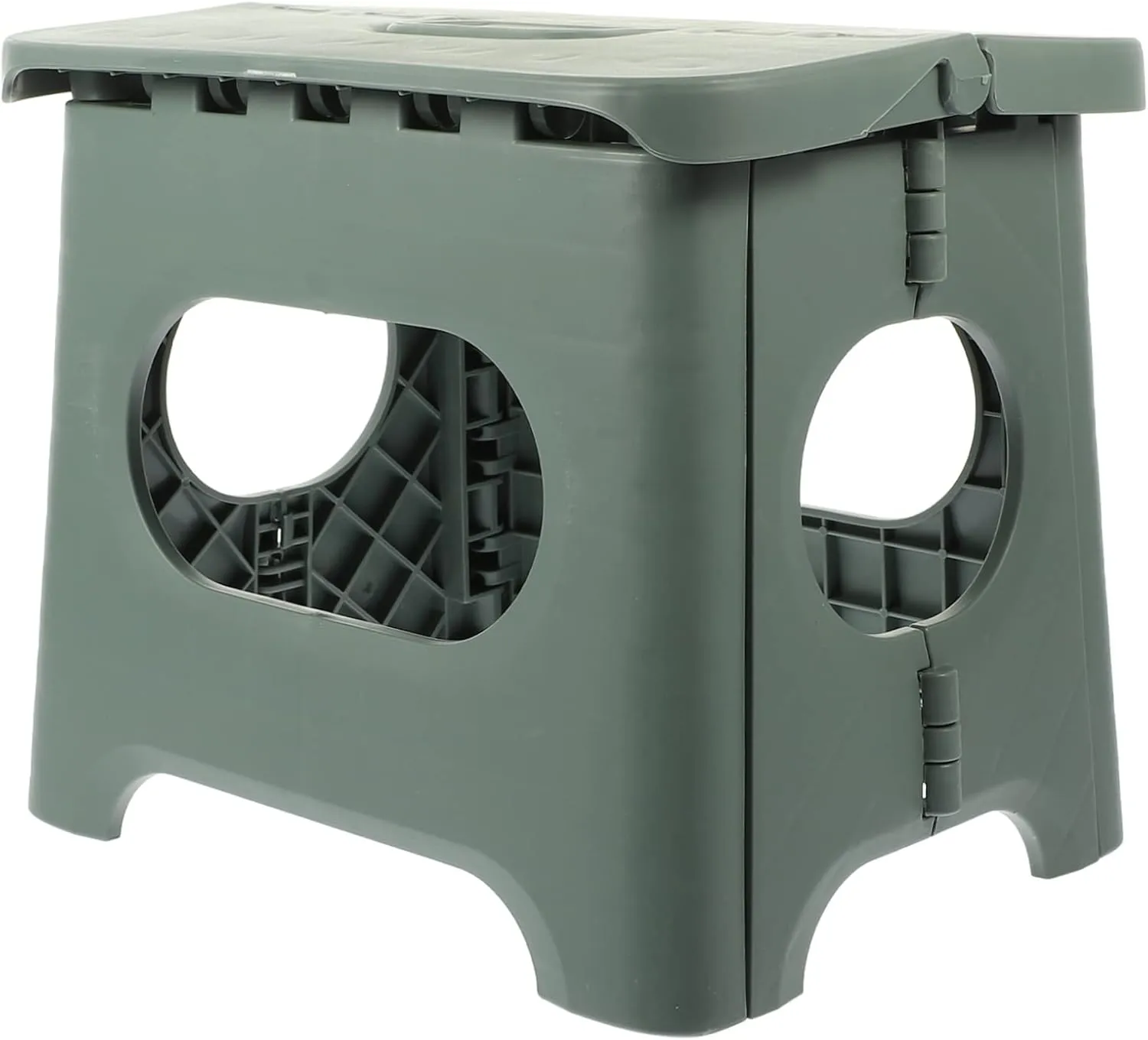 GANAZONO Folding Fishing Stool Lightweight Plastic Design Durable Skid for Outdoor Use Versatile Home Stool Easy to Carry Quick to Fold for Camping Fishing Trips