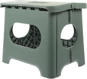 GANAZONO Folding Fishing Stool Lightweight Plastic Design Durable Skid for Outdoor Use Versatile Home Stool Easy to Carry Quick to Fold for Camping Fishing Trips