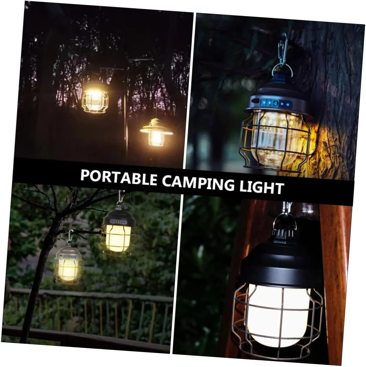 GANAZONO Sturdy Rechargeable Camping Light Led Camping Lamps Hiking Tool for Outdoor