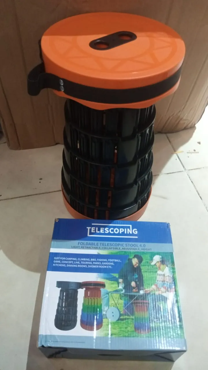 Gardening, Hiking Lightweight Travel, for Stool Big-ticket savings Super savings (random &amp; Retractable Telescopic Portable Stool Camping,  color) Fishing, Folding  Sturdy, Stool, Telescoping