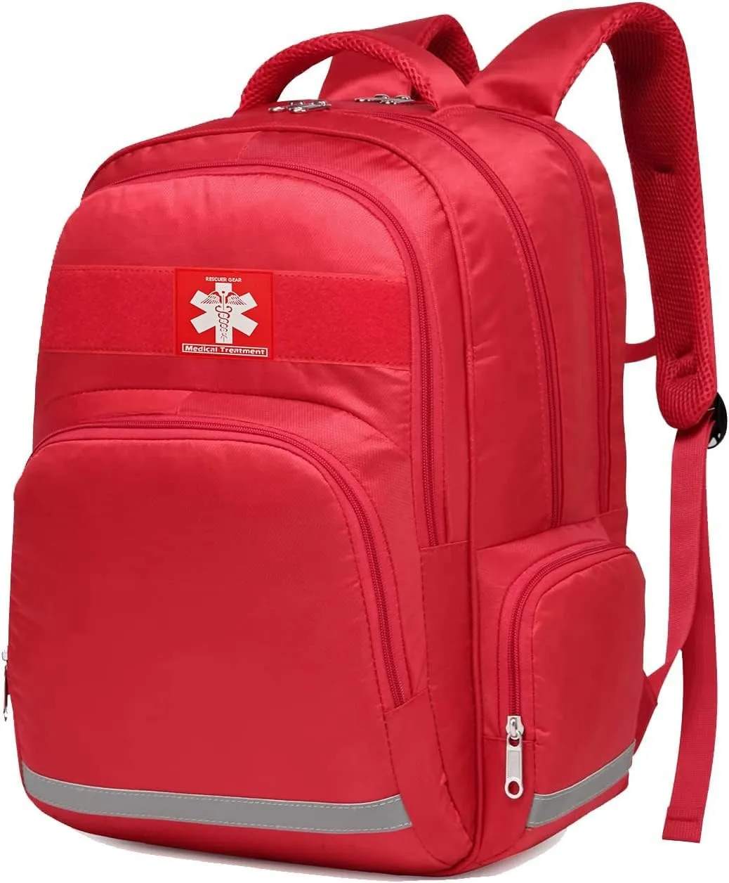 Gatycallaty First Aid Backpack Medical Emt First Responder Bag Empty Ems Emergency Home Health Hiking Trauma Travel Camping (medical red, Large)